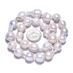 Natural Baroque Pearl Keshi Pearl Beads Strands&nbsp;PEAR-S019-02E