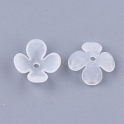 4-Petal Transparent Acrylic Bead Caps&nbsp;FACR-T001-09