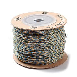 ポリエステルツイストコード  ラウンド  DIYのジュエリーには  ゴールド  1mm  約49.21ヤード（45m）/ロール&nbsp;OCOR-G015-01A-31