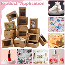 Foldable Creative Kraft Paper Mailer Boxes with Visible Window&nbsp;CON-WH0113-08A-02