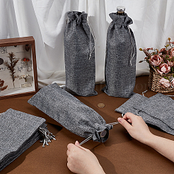 Rectangle Imitation Linen Packing Pouches&nbsp;ABAG-WH0040-42B