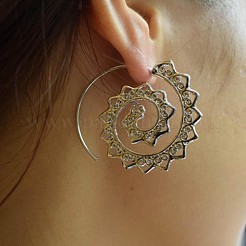 Spiral Alloy Stud Earrings&nbsp;FS-WG5570C-02