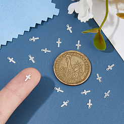 15Pcs 925 Sterling Silver Cross Chain Extender Drops&nbsp;STER-DC0001-56