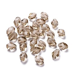 K9ガラス  模造オーストリアクリスタルビーズ  グレードAAA  多面カット  双円錐形  バリーウッド  10x13mm  穴：0.9~1mm&nbsp;SWAR-F077-13x10mm-29