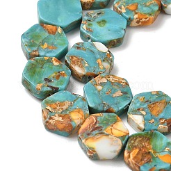 Dyed Synthetic Imperial Jasper Beads Strands&nbsp;G-D337-14mm-A02