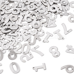 100Pcs 10 Styles 201 Stainless Steel Pendants&nbsp;STAS-TA0003-19