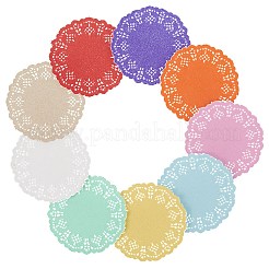 レースペーパー 耐油ラップ ティッシュペーパー 180色 9枚  キッチンベーキング用品用  花  ミックスカラー  88x0.1mm  20個/カラー&nbsp;AJEW-CN0004-29