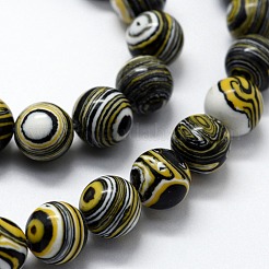 Synthetic Malachite Beads Strands&nbsp;G-A186-B-02