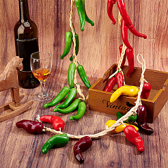 3Pcs 3 Styles Foam Artificial Chili Pepper Garland&nbsp;DIY-WR0005-75