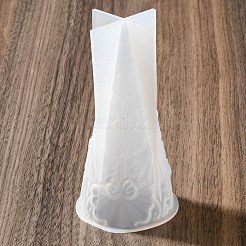 Diyのシリコーンキャンドル型  香りのよいキャンドル作りに  アイスクリームコーン  ホワイト  5.8x5.9x11.7cm  内径：4.7x4.9のCM&nbsp;LS-DIY-Q030-06A