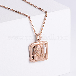 Vintage Punk Religious Jesus Stainless Steel Pendant Necklaces for Men Women&nbsp;UE8533