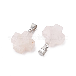Natural Rose Quartz Pendants&nbsp;G-K359-02P-07