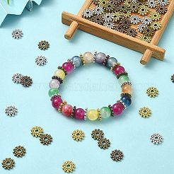 100Pcs 4 Colors Gear Tibetan Silver Alloy Spacer Beads&nbsp;TIBEB-YW0001-66