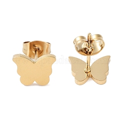 PVD Vacuum Plating 304 Stainless Steel Stud Earrings for Women&nbsp;EJEW-A048-48E-G