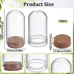16Pcs Glass Dome Cloche Cover&nbsp;AJEW-SC0001-55B