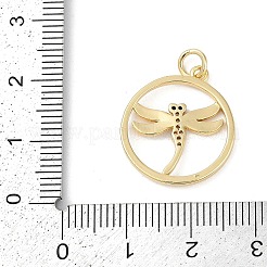 Rack Plating Brass Micro Pave Cubic Zirconia Pendants&nbsp;KK-H509-10G-01
