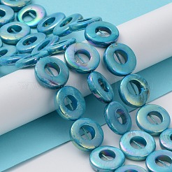 Natural Freshwater Shell Dyed Beads Strands&nbsp;BSHE-P033-01B