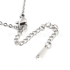 Non-Tarnish 304 Stainless Steel Pendant Necklaces&nbsp;NJEW-P306-08P