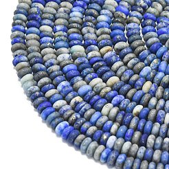 Natural Lapis Lazuli Beads Strands&nbsp;G-P575-A46-4x2mm-01