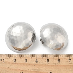 304 Stainless Steel Half Round Stud Earrings for Women&nbsp;EJEW-M089-10P