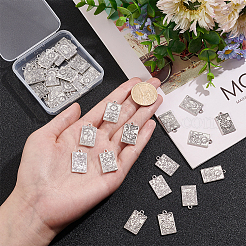 40Pcs 8 Style Tibetan Style Alloy Pendants&nbsp;FIND-NB0003-49