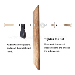 Imitation Leather Cabinet Handle Pull Knob&nbsp;DIY-WH0258-81A