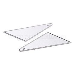 炭素鋼カッティングダイステンシル  DIY革製造用  三角形  マットプラチナカラー  55x26mm&nbsp;DIY-WH0158-14B
