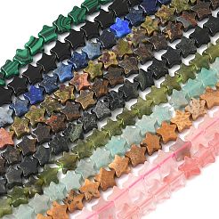 Natural & Synthetic Mixed Gemstone Beads Strands&nbsp;G-G085-B59-02