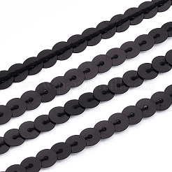 100 Yards Eco-Friendly Plastic Paillette Beads&nbsp;PVC-Q092-6mm-P26A-A01