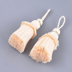 Polycotton(Polyester Cotton) Tassel Big Pendant Decorations&nbsp;FIND-S302-04I