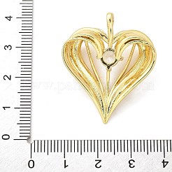 Brass Micro Pave Cubic Zirconia Pendants&nbsp;KK-S511-05B-G