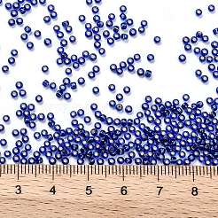 TOHOラウンドシードビーズ  日本製シードビーズ  （2206c）シルバーの裏地付きスターリーナイトブルー  11/0  2.2mm  穴：0.8mm  約1110PCS /ボトル  10 G /ボトル&nbsp;SEED-JPTR11-2206C