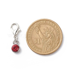 Alloy Rhinestones Birthstone Pendant Decorations&nbsp;HJEW-JM00743