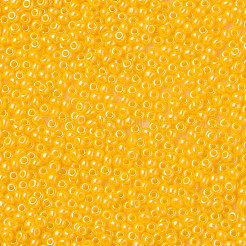 12/0 チェコ不透明ガラスシードビーズ  光沢のある  ラウンド  ゴールド  2x1mm  穴：0.7mm  約500 G /袋&nbsp;SEED-N004-003C-28