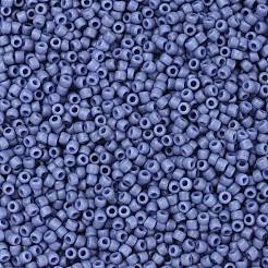 トーホー 15/0ラウンドビーズ  日本製シードビーズ  （2606f）半ガラスのソフトブルー  1.5mm  穴：0.7mm  約15000個/50g&nbsp;SEED-XTR15-2606F