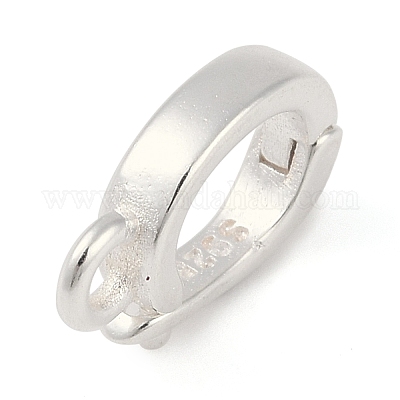 925スターリングシルバーペンダントベイル 銀 11x7x2mm 穴：5mmの通販