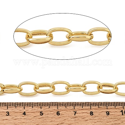 Brass Cable Chains&nbsp;KK-CBACA9B-06G-1