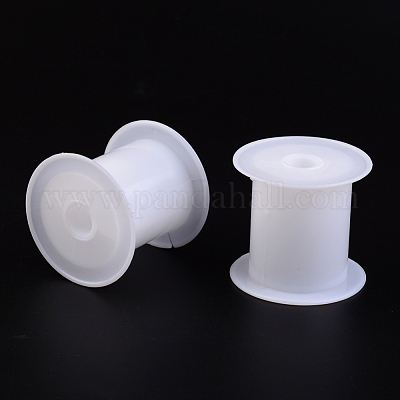 プラスチックスプール  ホイール  ホワイト  37x44mm  穴：13mm&nbsp;X-TOOL-R002-1