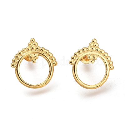 304 Stainless Steel Stud Earrings&nbsp;EJEW-H100-04G-1