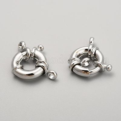Rack Plating Brass Spring Ring Clasps&nbsp;KK-D399-C-P-NF-1