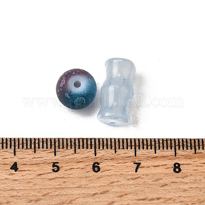 透明ガラスビーズ  混合図形  ディープスカイブルー  5.5~16x6~11.5x6.5~10.5mm  穴：1.2~1.6mm  約1470個/1000g&nbsp;DGLA-C005-01F-1