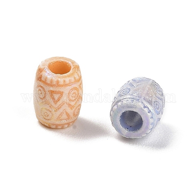 プラスチックビーズ  クラフトビーズ  コラム  8.5x7mm  穴：3mm  1351個/ 500g&nbsp;KY-B004-10A-1