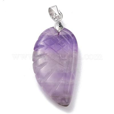 Natural Amethyst Pendants&nbsp;G-E339-02E-1