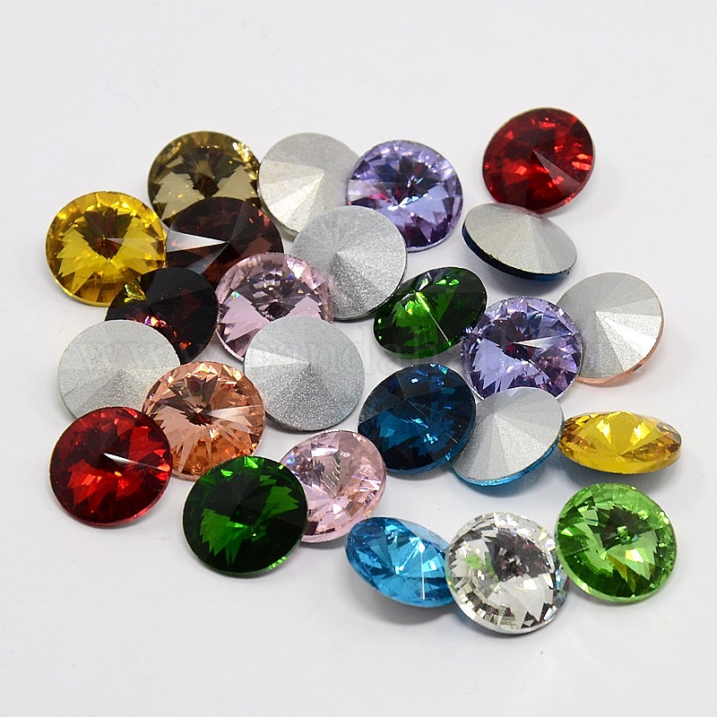 Pointed Rhinestones Stone Wholesale Glass Pointed Back Rhinestone - Pandahall.com