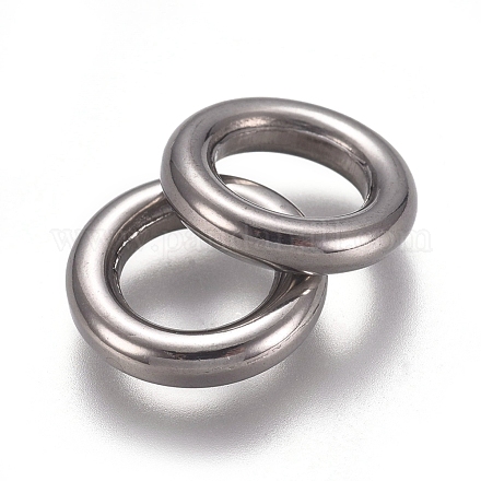 変色しにくい304ステンレススチール製リンクリング リング ステンレス鋼色 10x2.5mm 内径:6mm STAS-M274-014P-1