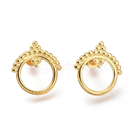 304 Stainless Steel Stud Earrings&nbsp;EJEW-H100-04G-1