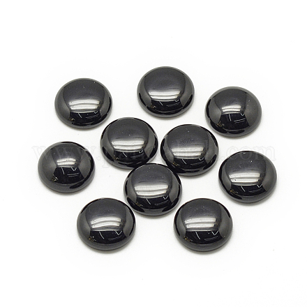 合成ブラックストーンカボション  半円/ドーム  10x4~5mm&nbsp;G-R416-10mm-46-1-1