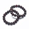 Natural Brecciated Jasper Bead Stretch Bracelets, Round, Inner Diameter: 2 inch~2-3/8 inch(5~6cm), Bead: 5.8~6.8mm