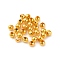 Tibetan Style Brass Spacer Beads, Seamless, Round, Real 24K Gold Plated, 2.4mm