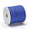 Polyester Threads, Chinese Knotting Cord, Blue, 0.8mm, about 131.23~142.16 yards(120~130m)/roll